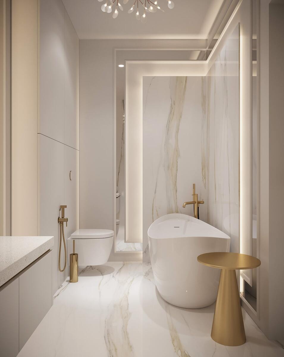 Luksusowe wnętrze zaprojektowane przez Miśkiewicz Design - portfolio prac